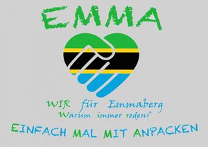 Logo des P-Seminars: WIR für EMMAberg (Warum Immer Reden, Einfach Mal Mit Anpacken)