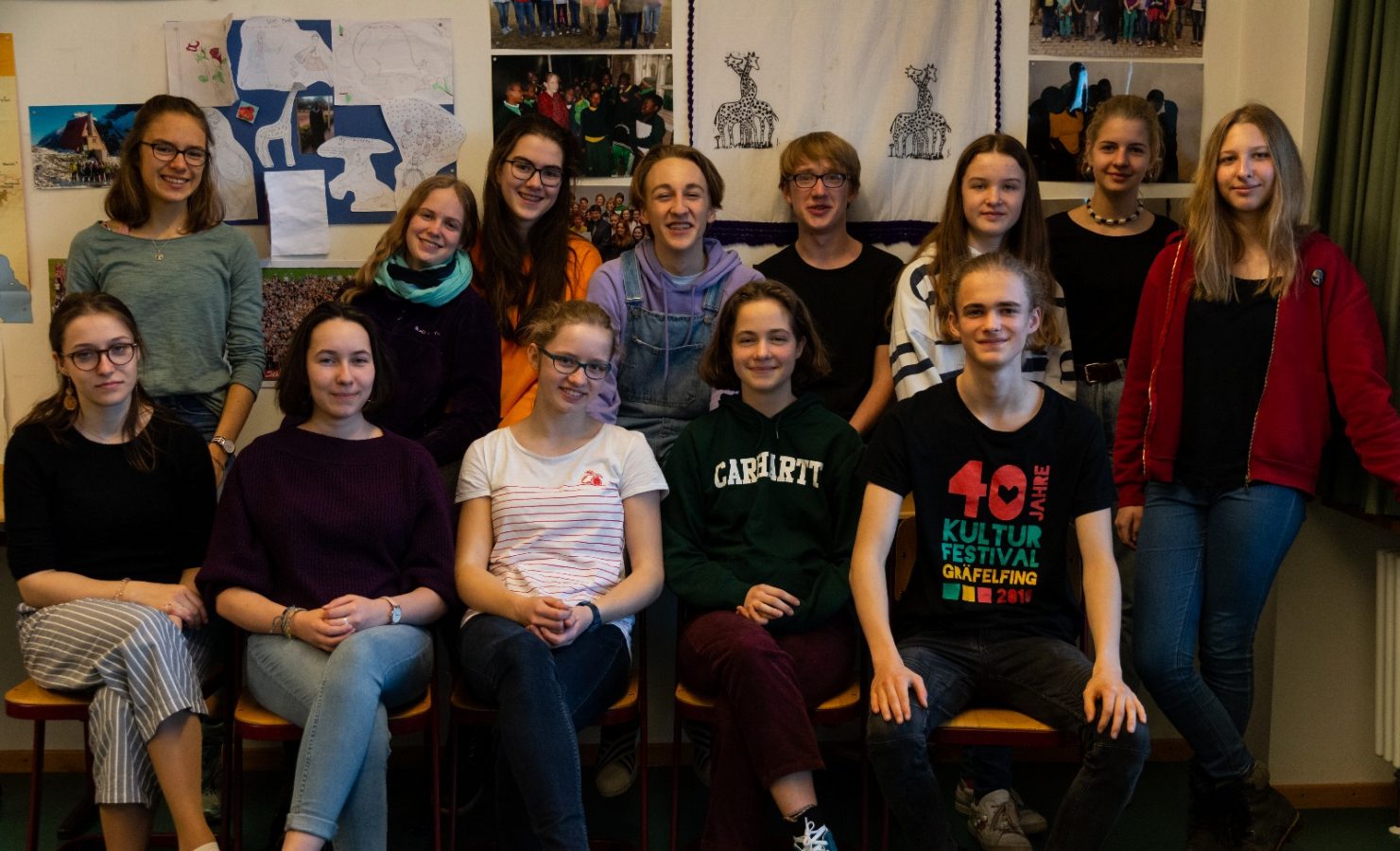 Die Schülerinnen und Schüler des KHG, die an der Begegnungsreise nach Emmaberg im Juli/August 2019 teilnehmen.